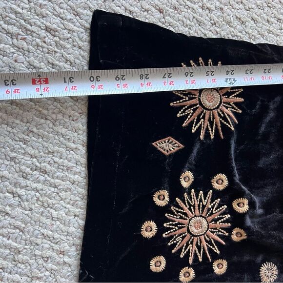 Johnny Was Heidi Velvet Silk Blend Wide Leg Pants NWT - Picture 7 of 12